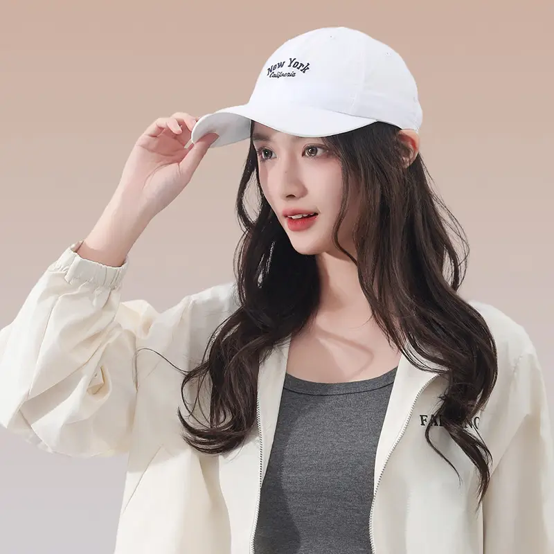Women Baseball Cap with Embroidered Letter Sunshade — feature 8