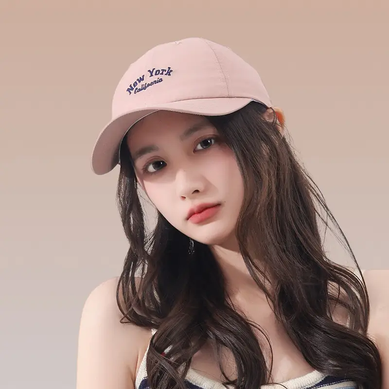 Women Baseball Cap with Embroidered Letter Sunshade - Image 4