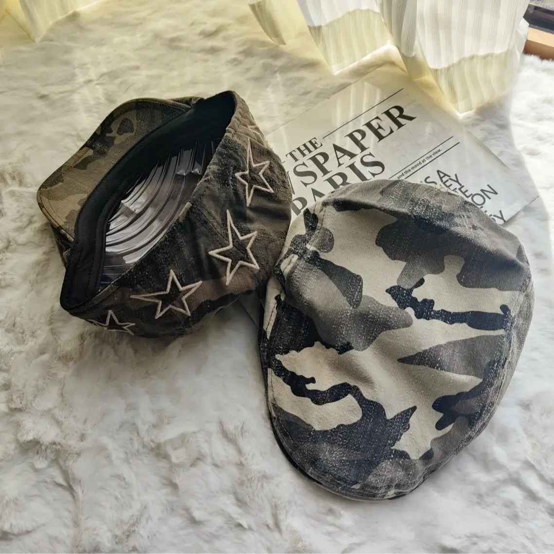 Korean Trendy Star Cap Women Army Green - Image 7