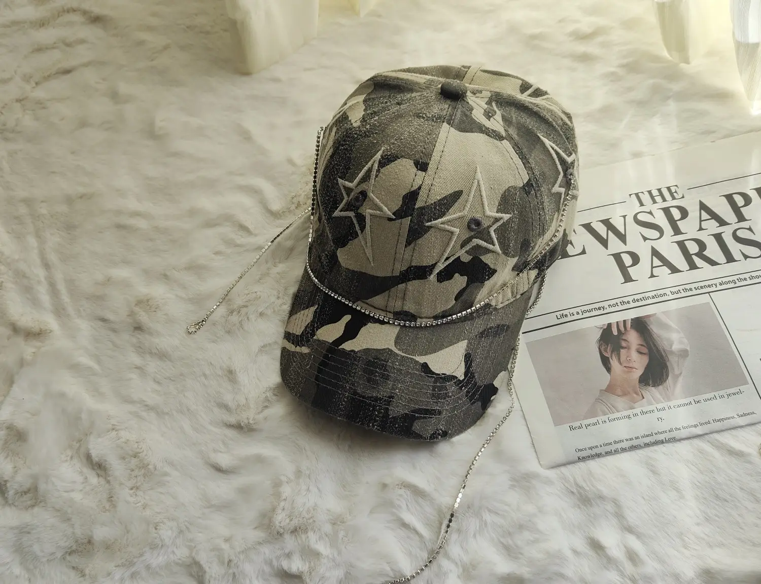Korean Trendy Star Cap Women Army Green — feature 11