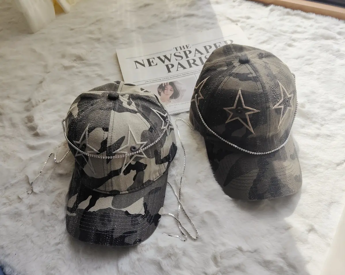 Korean Trendy Star Cap Women Army Green — feature 6