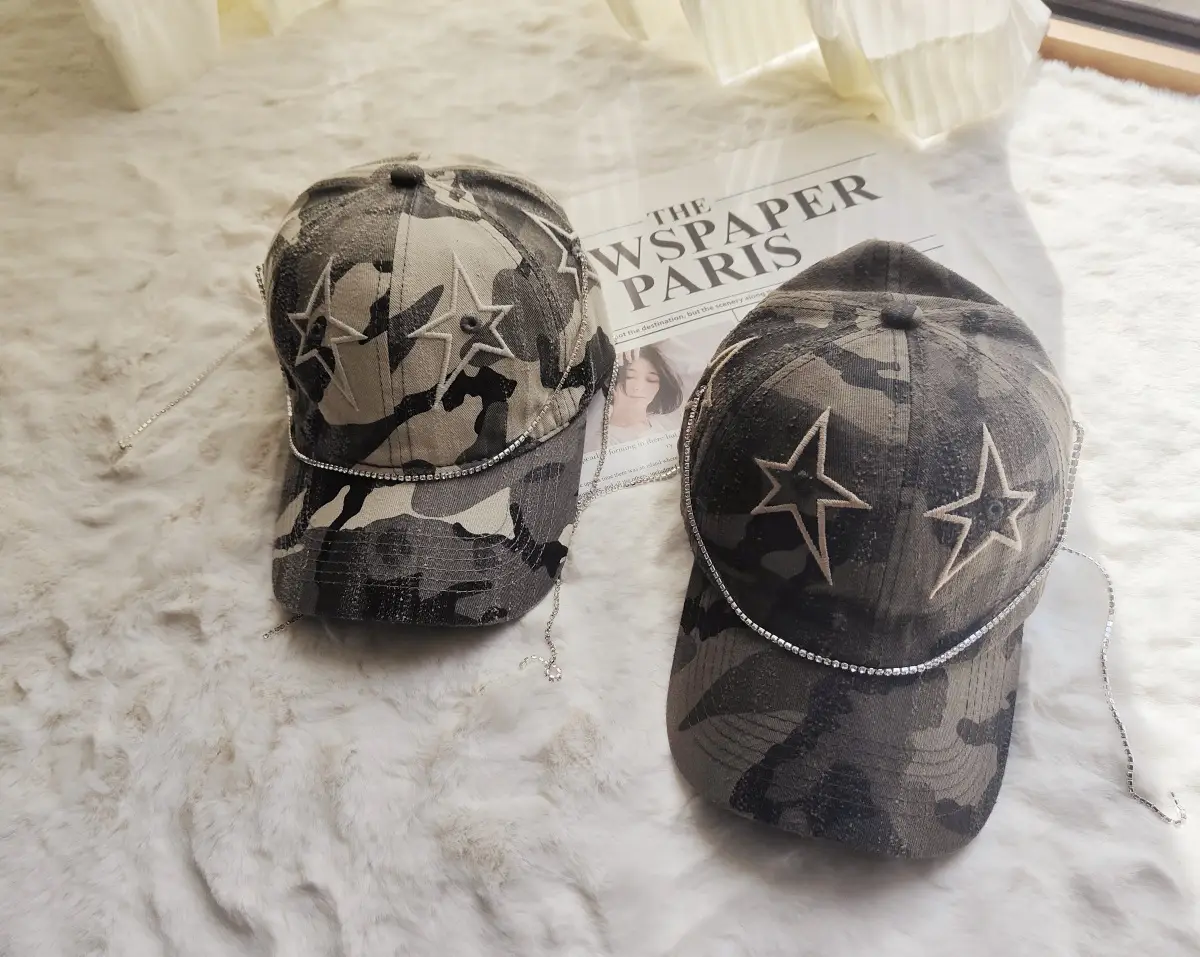 Korean Trendy Star Cap Women Army Green — feature 7