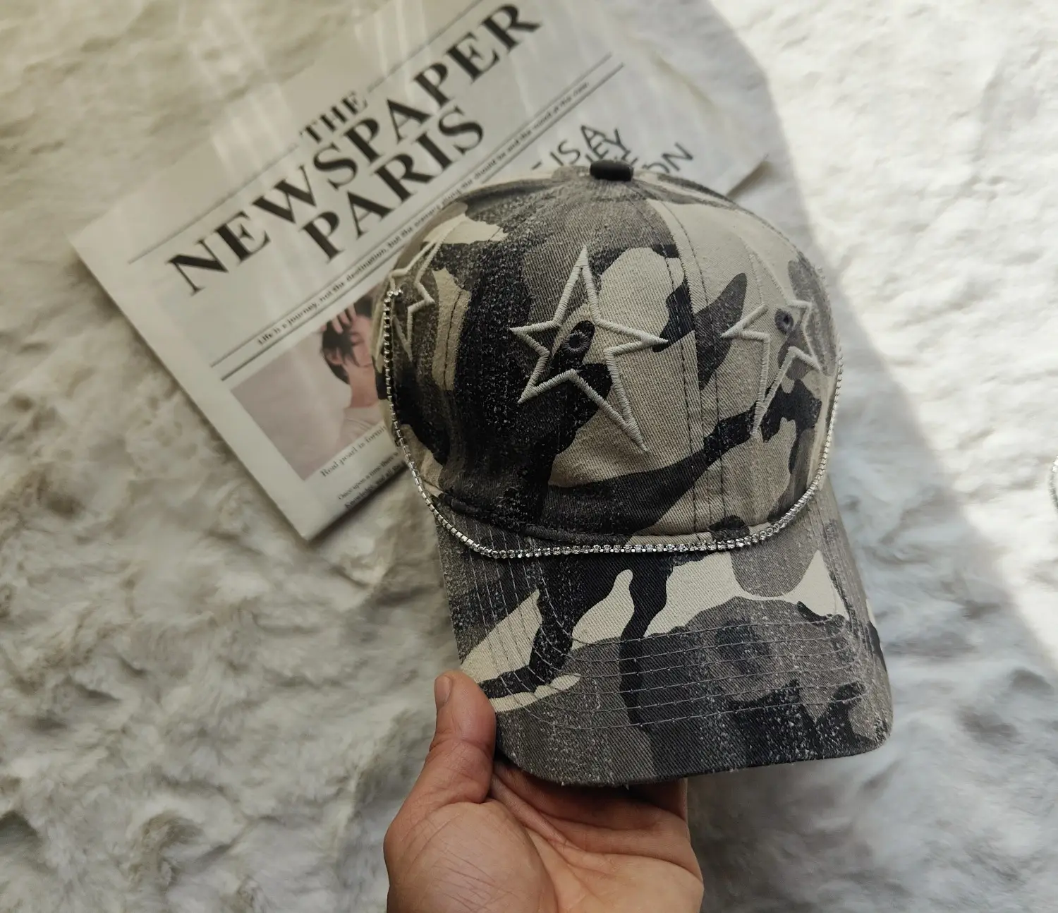 Korean Trendy Star Cap Women Army Green — feature 8