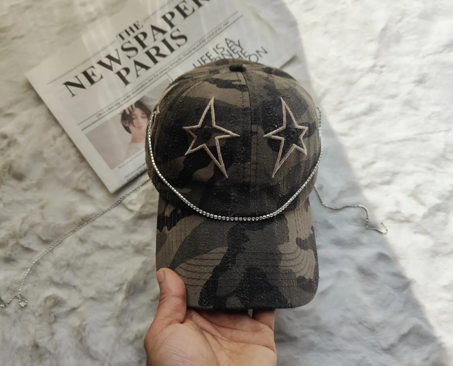 Korean Trendy Star Cap Women Army Green — feature 9
