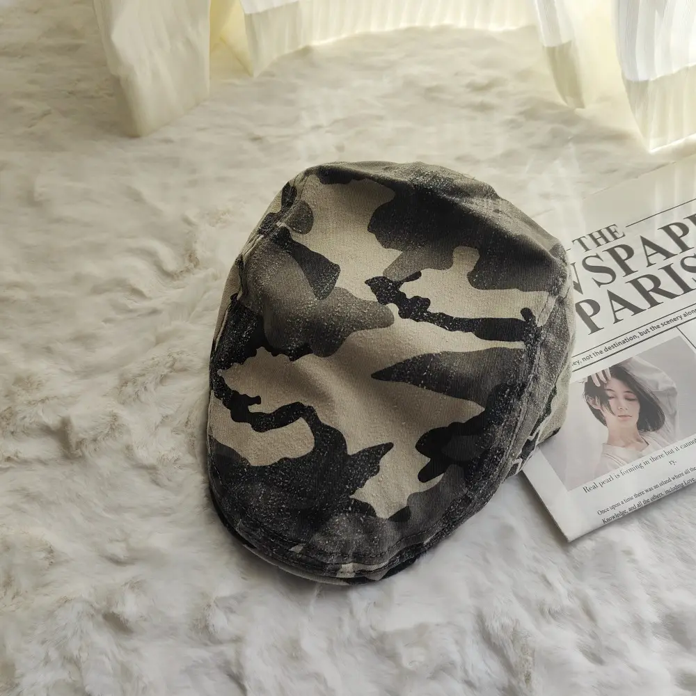 Korean Trendy Star Cap Women Army Green - Image 2