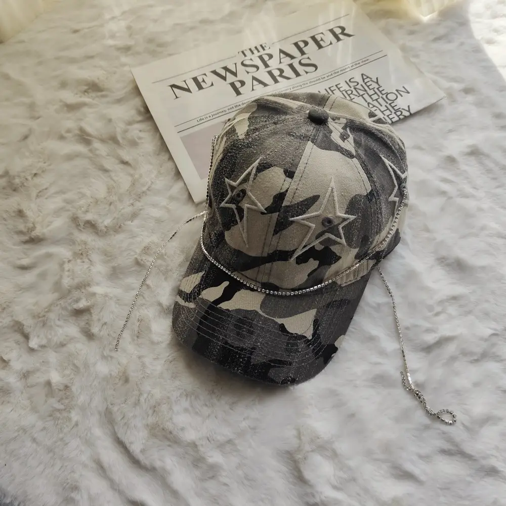 Korean Trendy Star Cap Women Army Green - Image 4