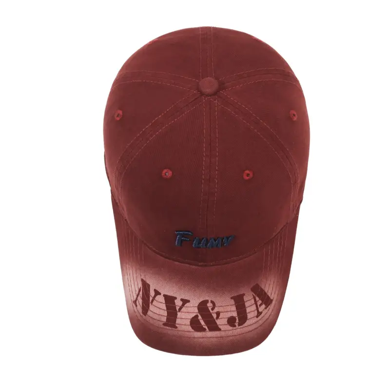 New Letter Embroidered Baseball Cap Brown