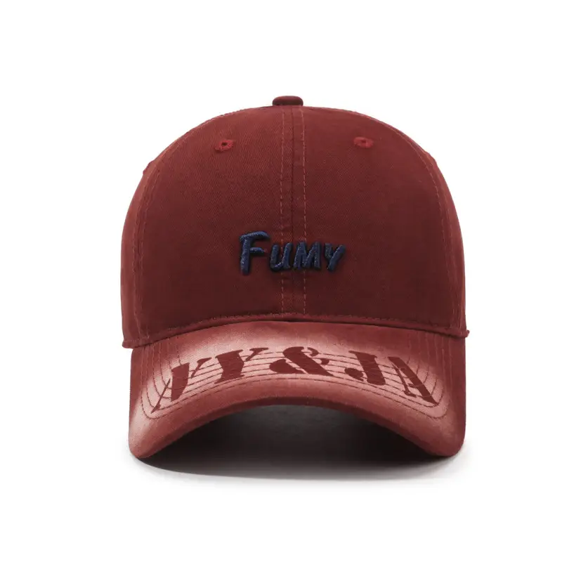 New Letter Embroidered Baseball Cap Brown
