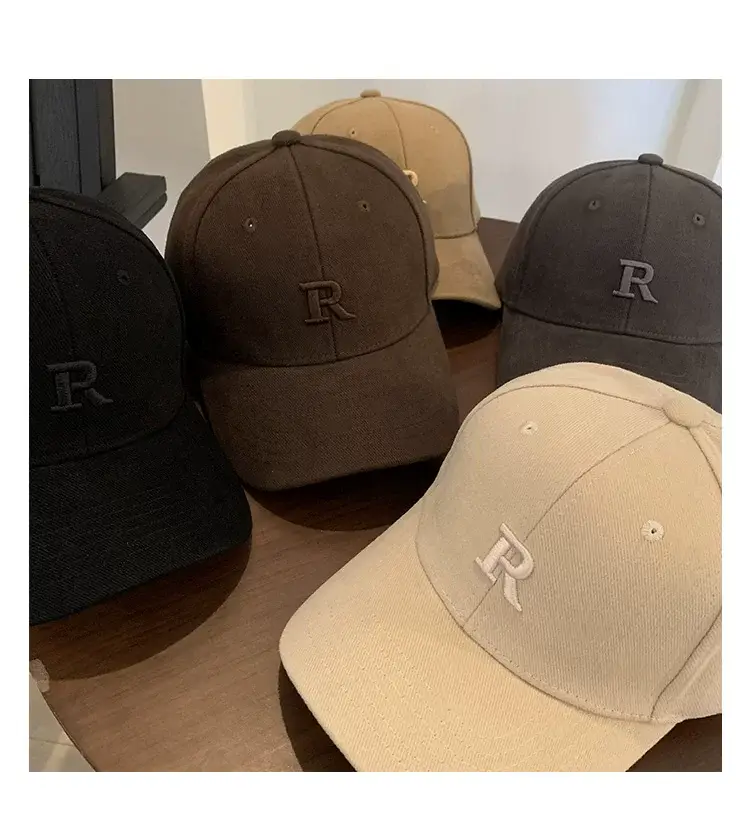 Women's Beige Embroidered Baseball Cap Extra Large — feature 9