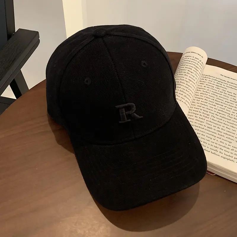 Women's Beige Embroidered Baseball Cap Extra Large - Image 2