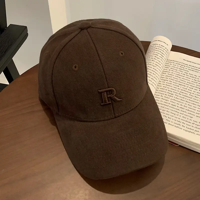 Women's Beige Embroidered Baseball Cap Extra Large - Image 3