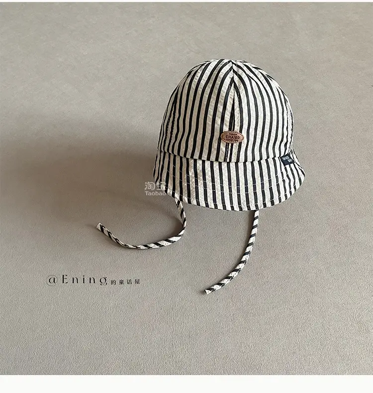 2025 New South Korea Baby Striped Sun Visor Hats — feature 14