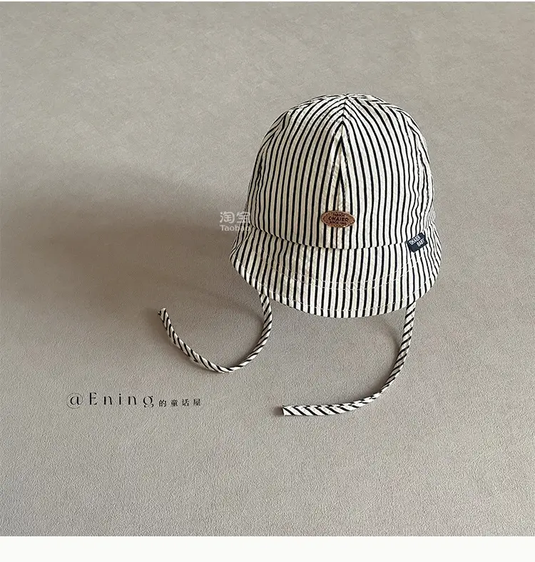 2025 New South Korea Baby Striped Sun Visor Hats — feature 15