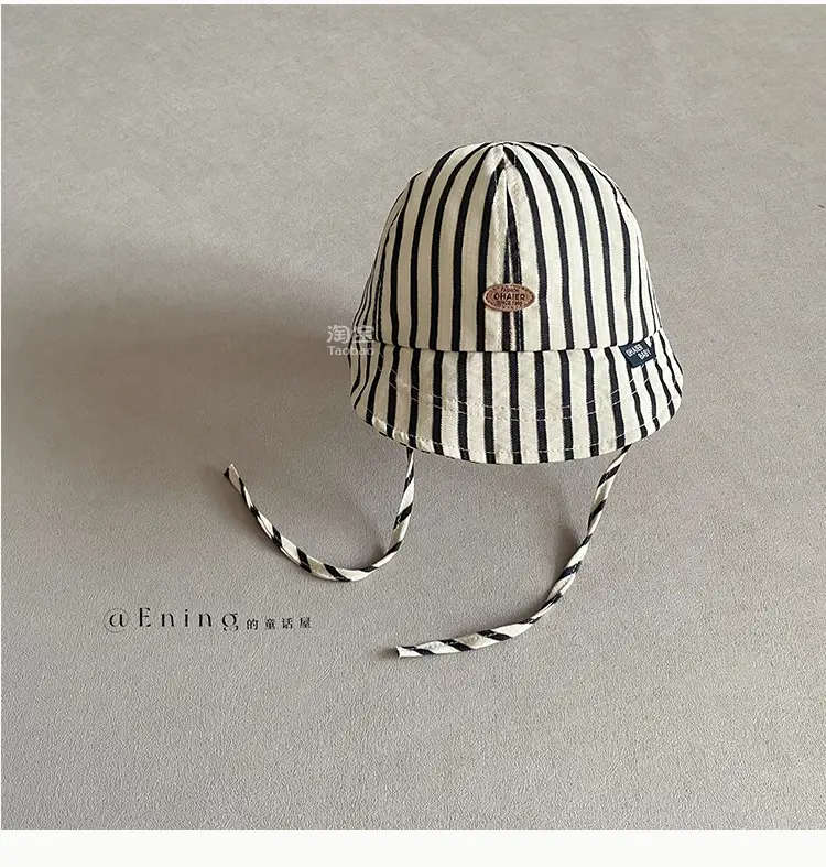 2025 New South Korea Baby Striped Sun Visor Hats — feature 16