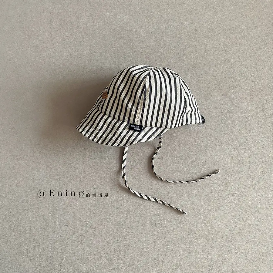 2025 New South Korea Baby Striped Sun Visor Hats - Image 2