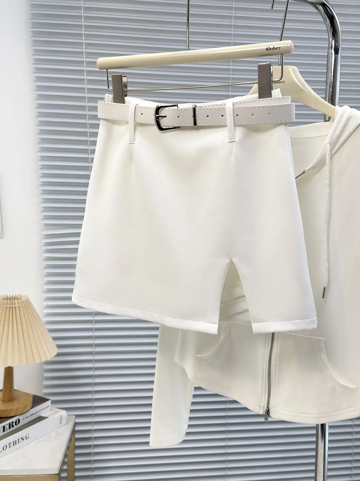 Black Belted Short Skirt for Women Casual Wear - Image 7