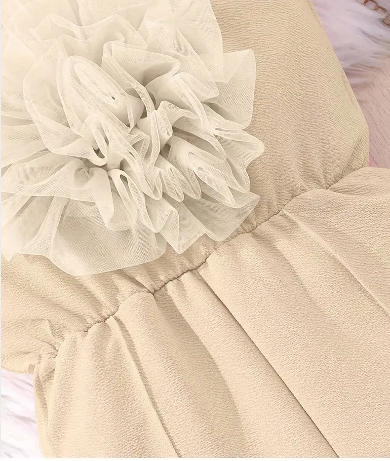 Girls' Handmade Flower Micro Trousers Spring Summer — feature 7