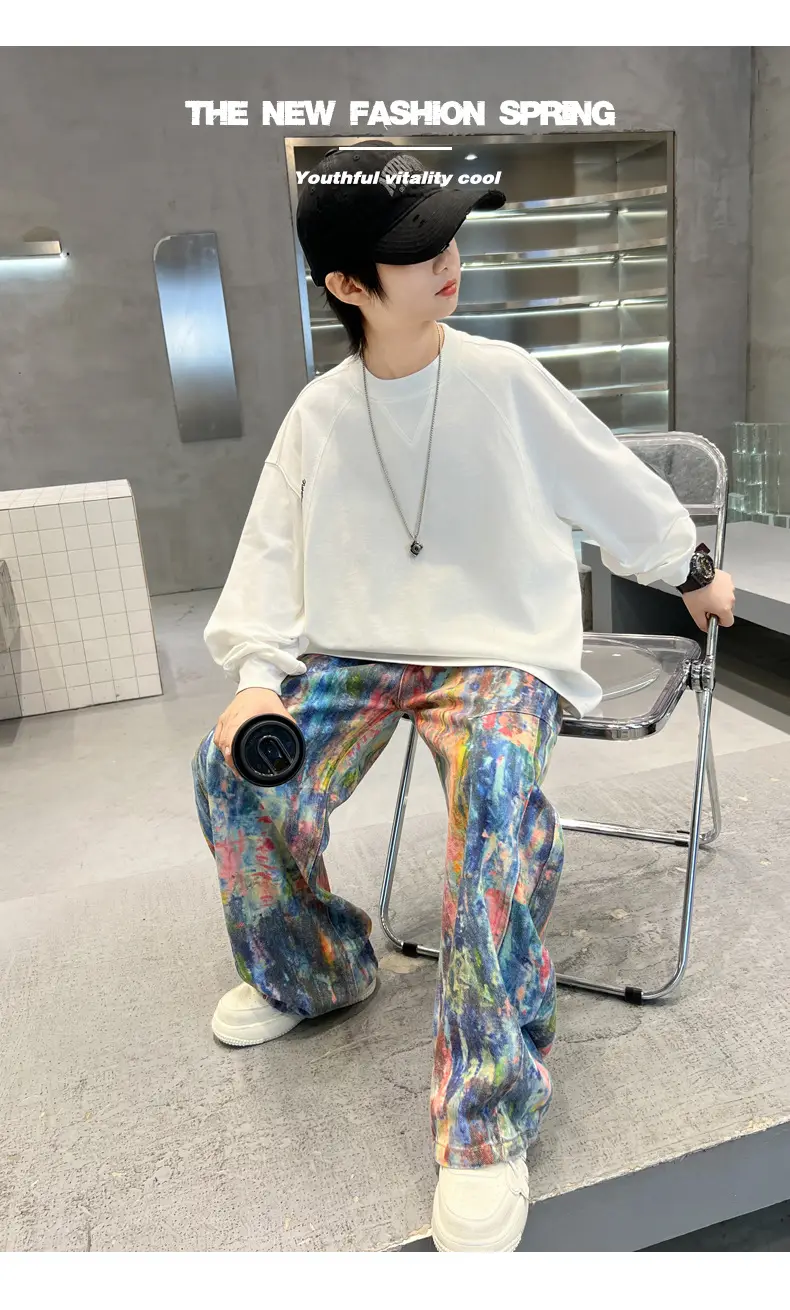 Spring Boys Long Sleeve T-Shirt White Medium Large — feature 20