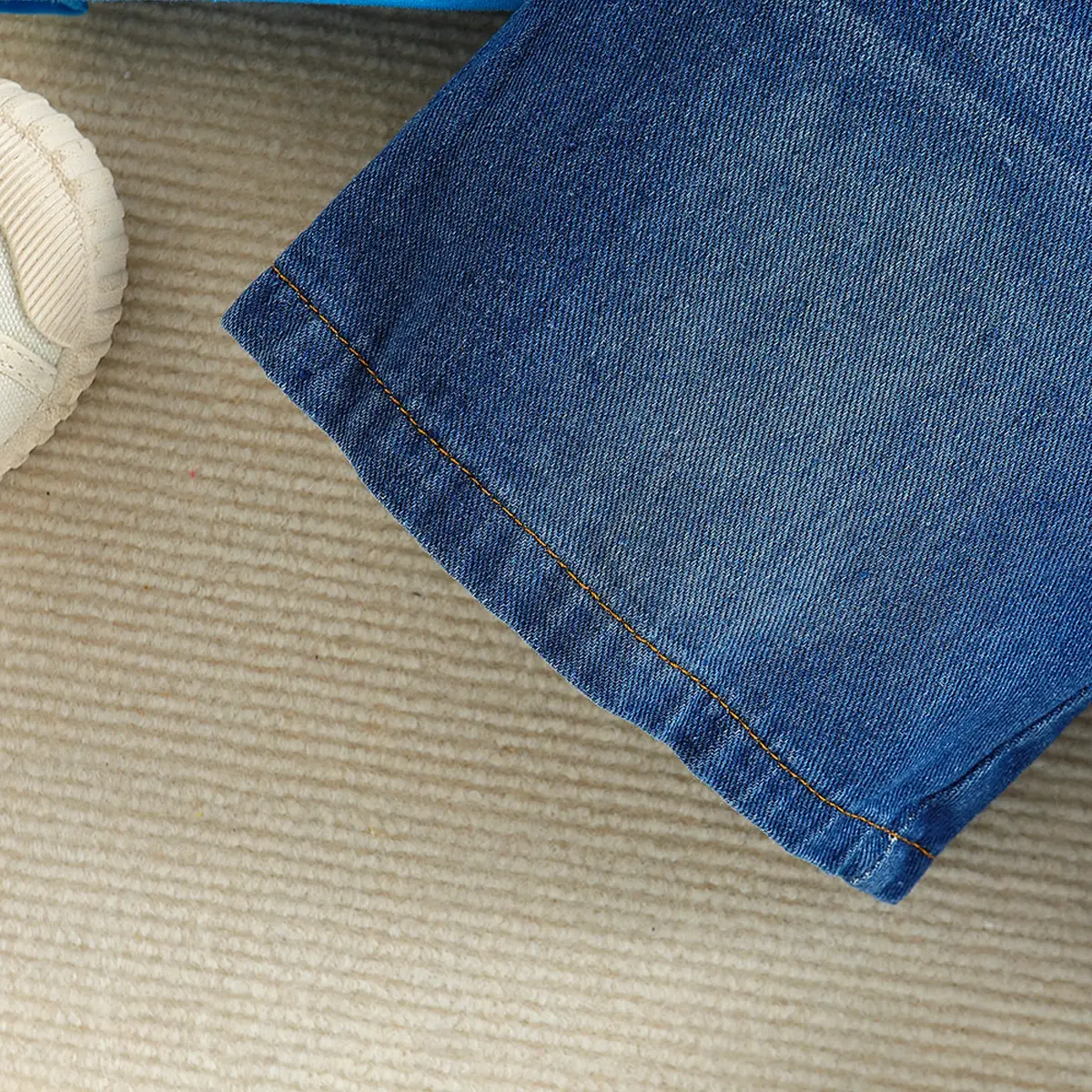 Blue T-Shirt + Denim Shorts for Boys Summer Casual Set — feature 9