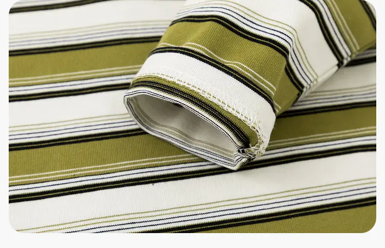 Doodle Boys Striped Polo Collar T-Shirt Spring New — feature 37