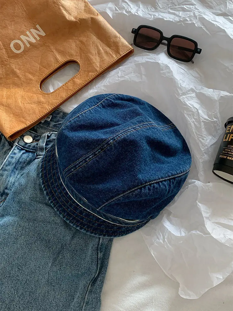 Vintage Denim Duck Cap for Women Spring Summer — feature 13