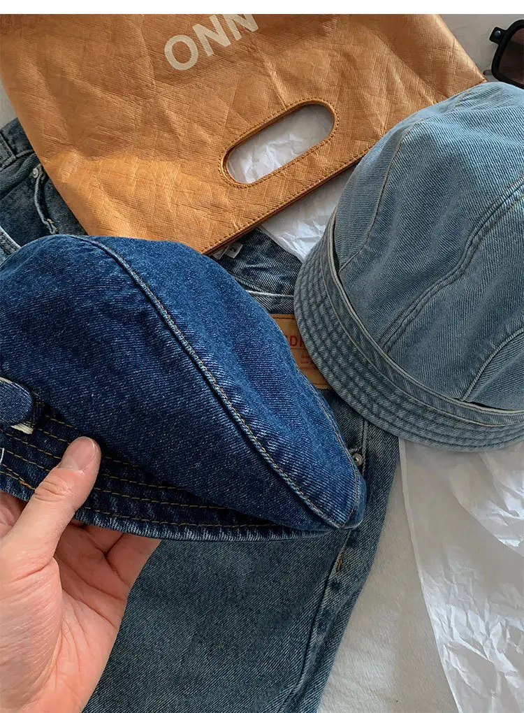 Vintage Denim Duck Cap for Women Spring Summer — feature 14