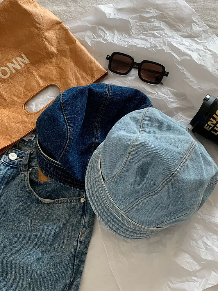 Vintage Denim Duck Cap for Women Spring Summer — feature 9