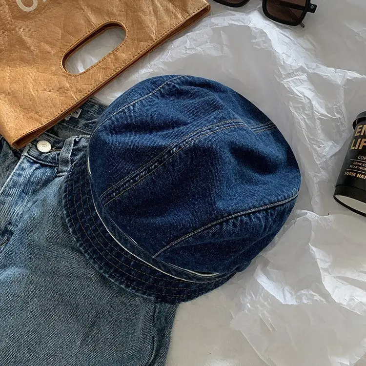 Vintage Denim Duck Cap for Women Spring Summer - Image 2