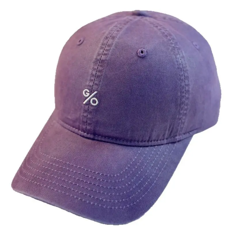 Purple Japanese Style Washed Cotton Cap Men Women - Image 12