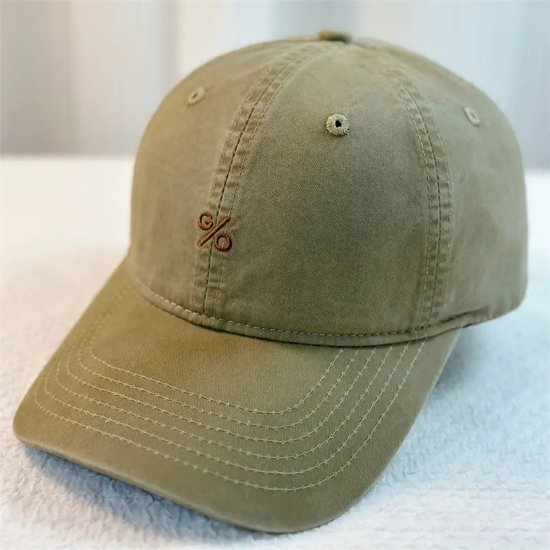 Purple Japanese Style Washed Cotton Cap Men Women - Image 3