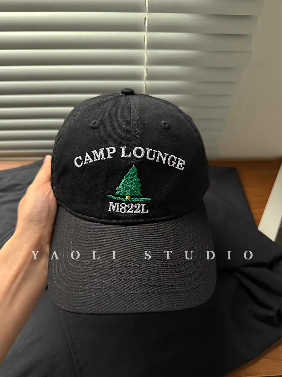 Women Embroidered Baseball Cap Black 2026 Spring