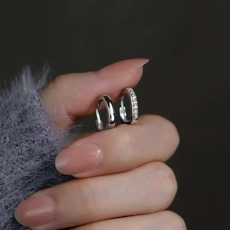 2025 New Diamond Earrings for Women Silver Round Ring — feature 3