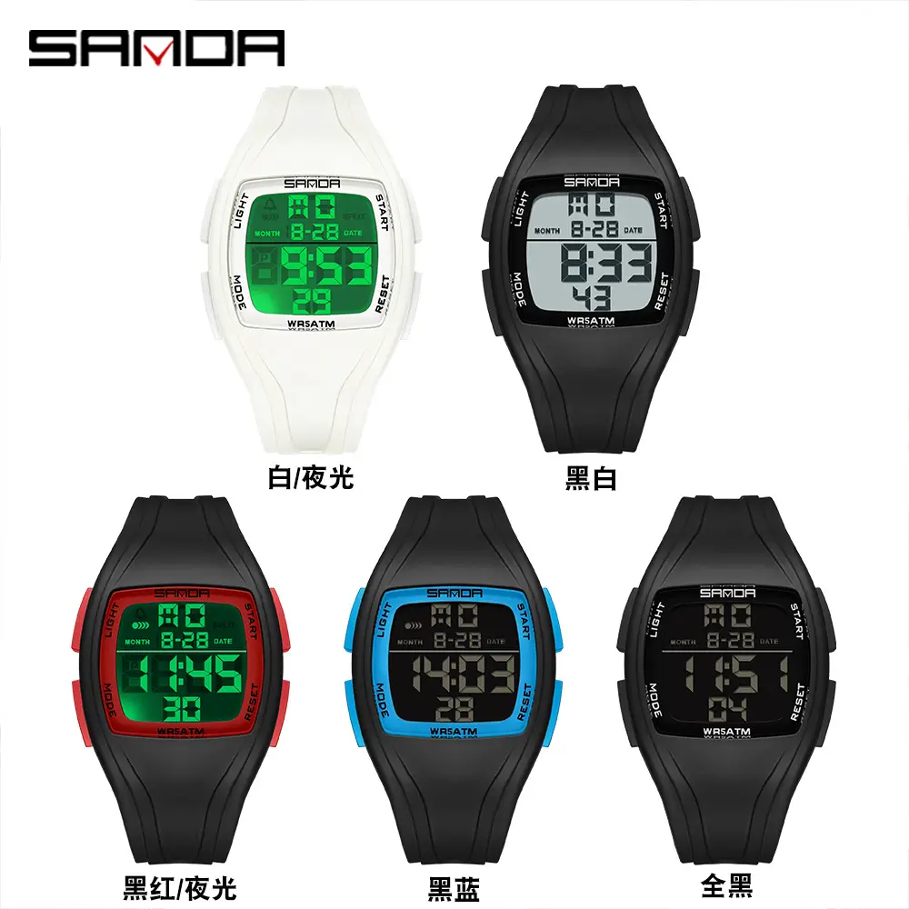 Sanda Digital Watch Black Waterproof 82222 - Image 8