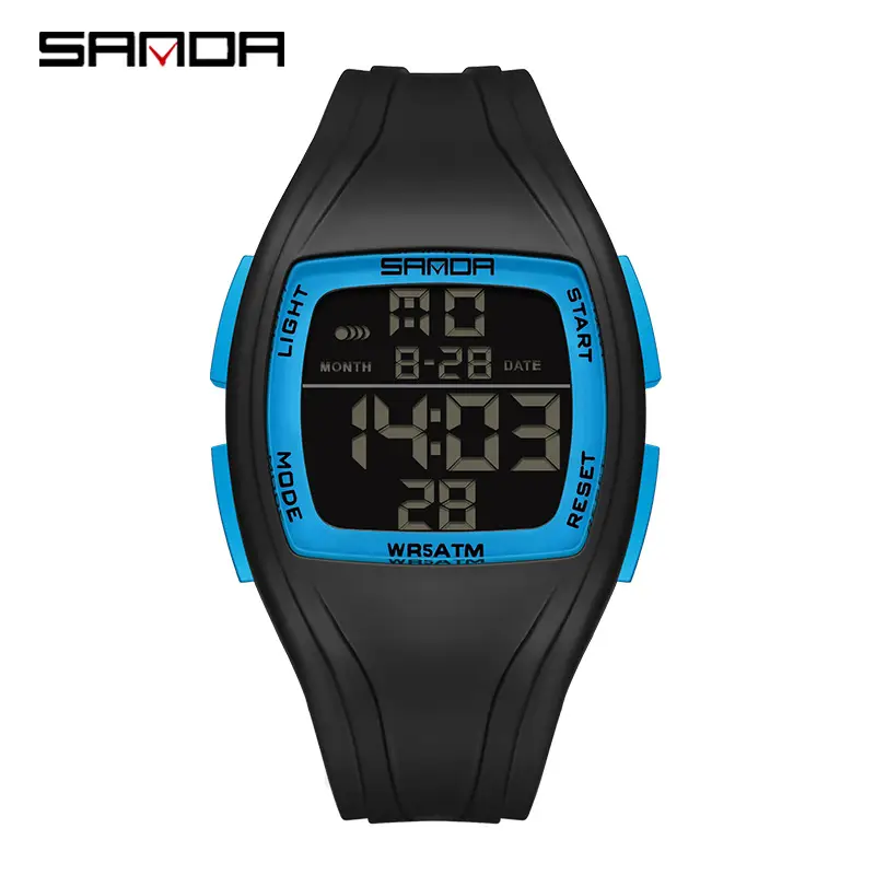 Sanda Digital Watch Black Waterproof 82222 - Image 3