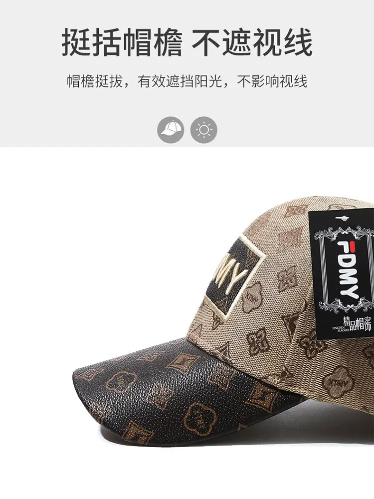 Women Black Embroidered Duckbill Cap with Logo Patch — feature 2