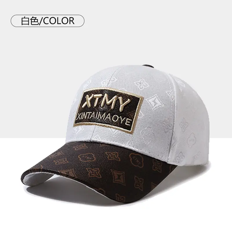 Women Black Embroidered Duckbill Cap with Logo Patch - Image 3