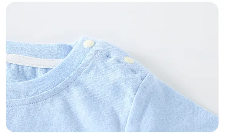 Light Blue Cartoon Baby T-Shirt for Boys — feature 13