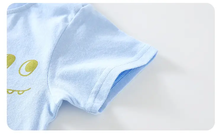Light Blue Cartoon Baby T-Shirt for Boys — feature 15
