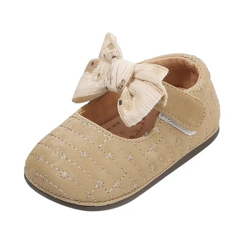Baby Bow Shoes White Sparkly Spring Autumn