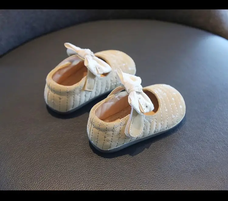 Baby Bow Shoes White Sparkly Spring Autumn — feature 12