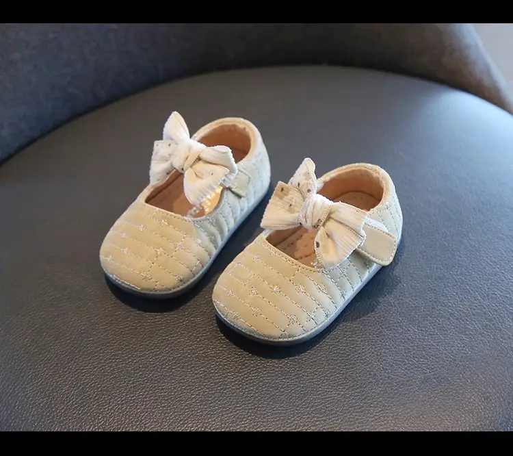 Baby Bow Shoes White Sparkly Spring Autumn — feature 7