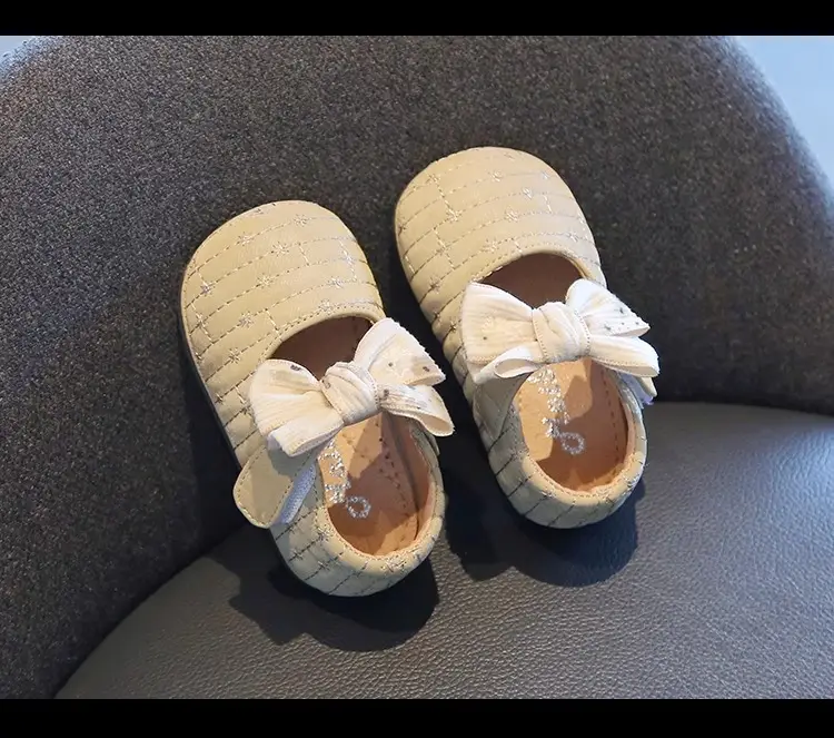 Baby Bow Shoes White Sparkly Spring Autumn — feature 8