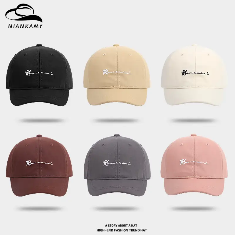 Grey Embroidered Baseball Cap for Women Men - Image 6