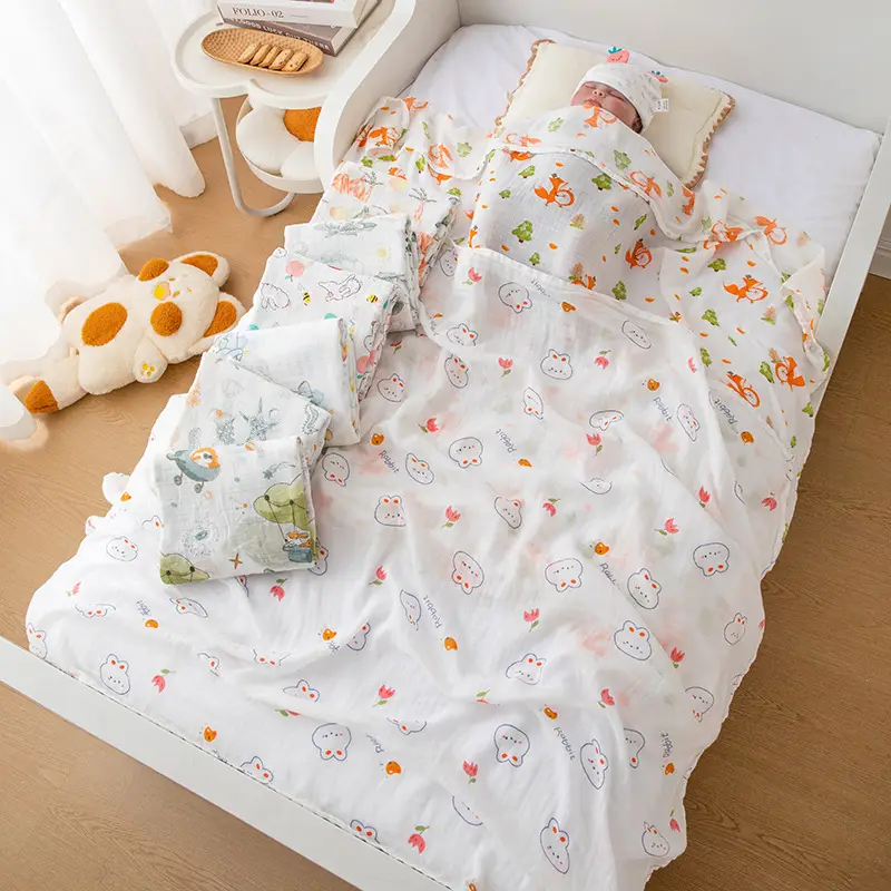 Baby Cotton Scarf for Single Bed Baby Mosquito Protector - Image 26