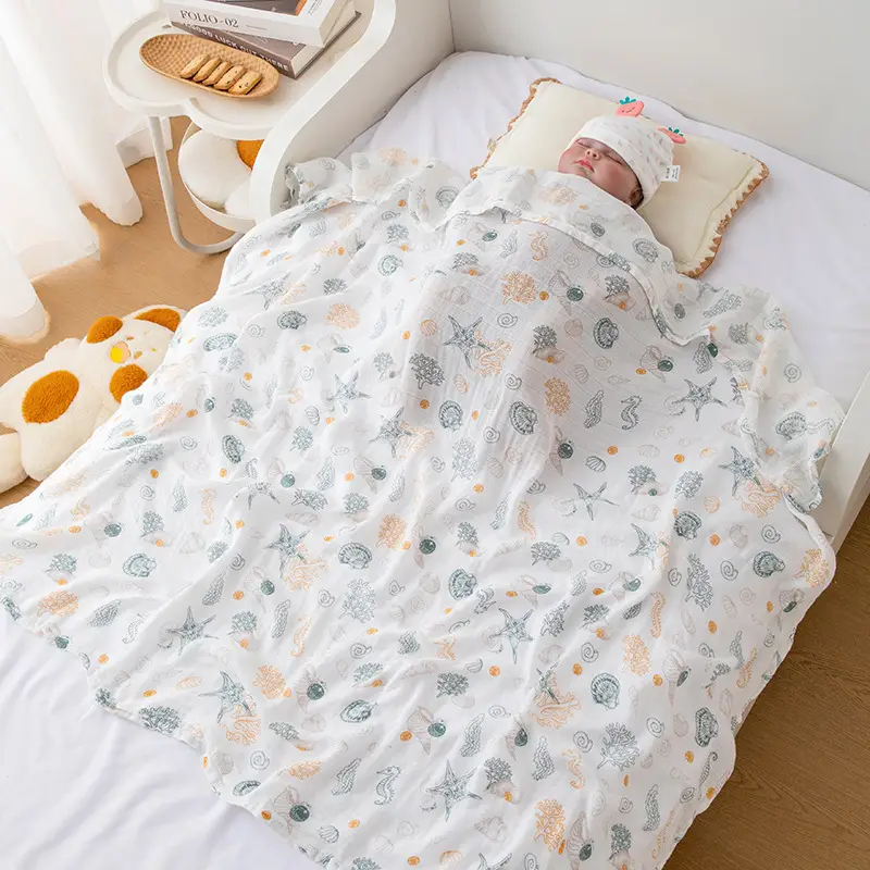 Baby Cotton Scarf for Single Bed Baby Mosquito Protector — feature 2