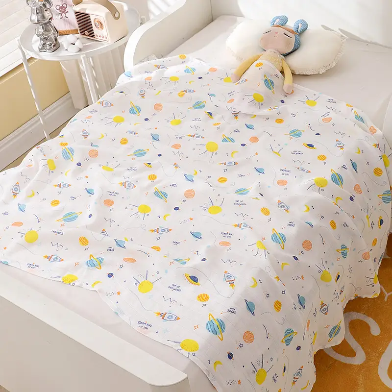 Baby Cotton Scarf for Single Bed Baby Mosquito Protector - Image 10