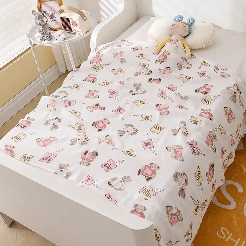 Baby Cotton Scarf for Single Bed Baby Mosquito Protector - Image 11