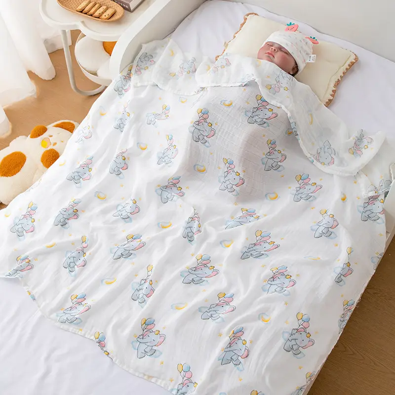 Baby Cotton Scarf for Single Bed Baby Mosquito Protector - Image 3