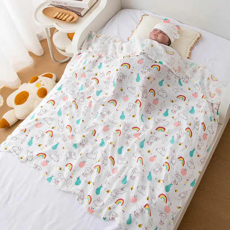 Baby Cotton Scarf for Single Bed Baby Mosquito Protector - Image 4