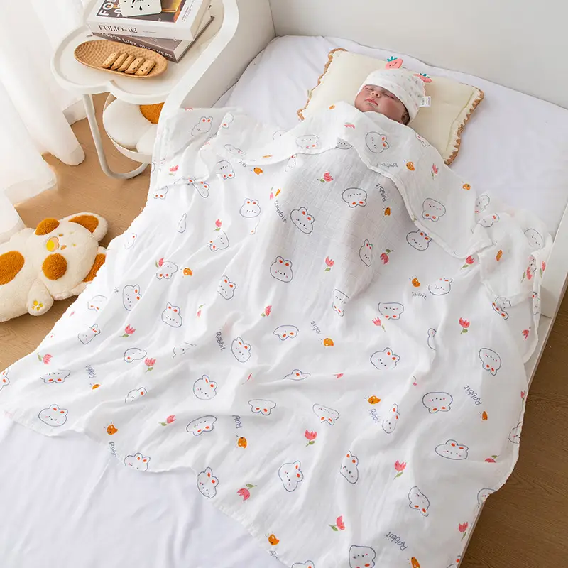 Baby Cotton Scarf for Single Bed Baby Mosquito Protector - Image 6